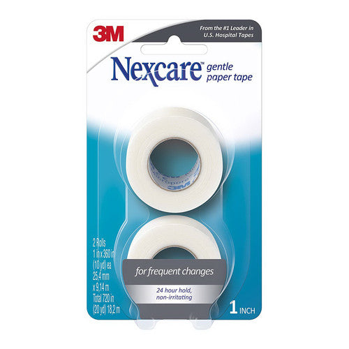 Nexcare Gentle Paper Tape for Frequent Changes, 2 Ea